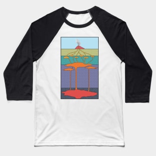 Volcanic System Baseball T-Shirt